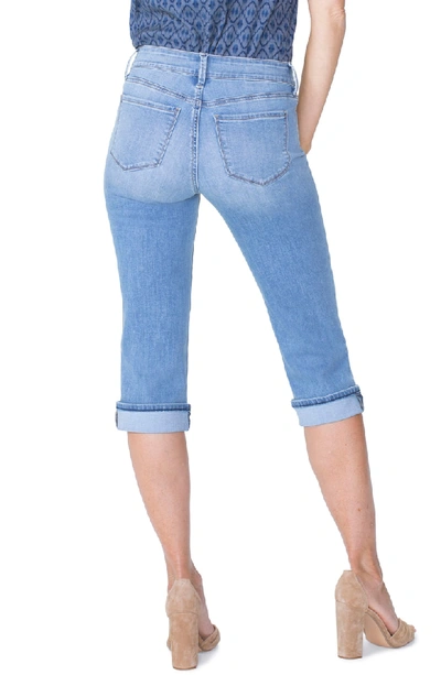 Shop Nydj Marilyn High Waist Cuffed Stretch Crop Jeans In Pampelonne