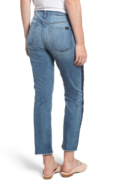 Shop Jen7 Shadow Seam Straight Crop Jeans In Authentic Light Brooklyn