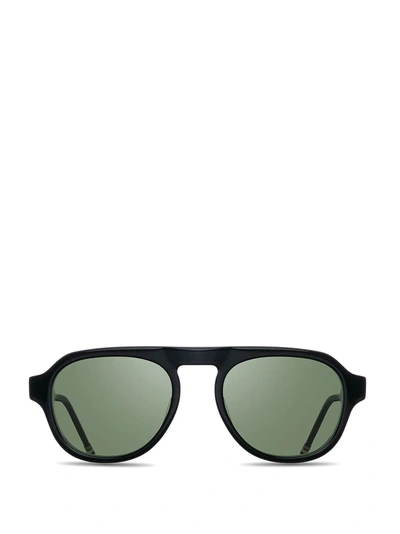 Shop Thom Browne Eyewear Black Sunglasses