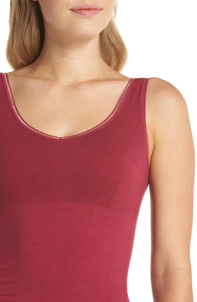 Shop Yummie Shaping Tank In Red Plum