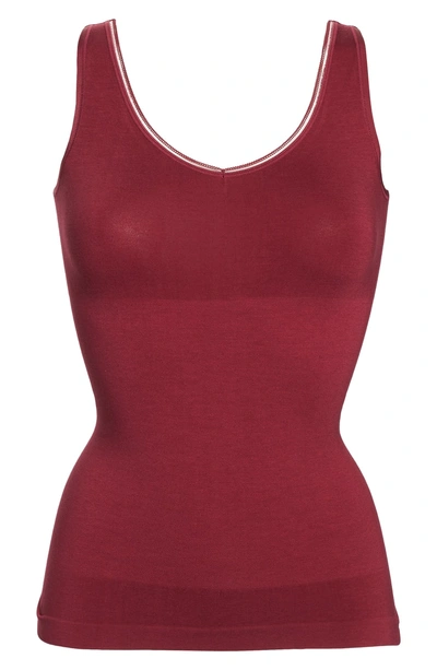Shop Yummie Shaping Tank In Red Plum