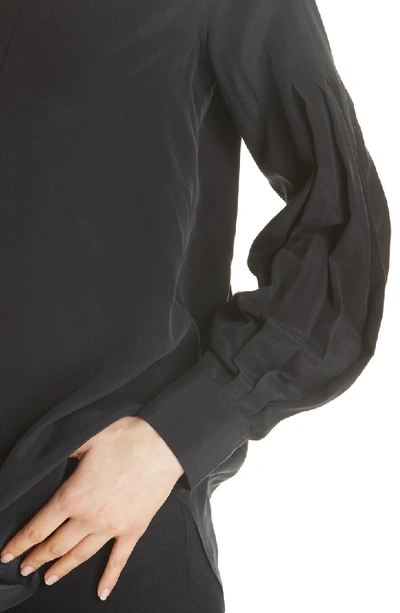Shop Equipment Estella Silk Blend Blouse In True Black