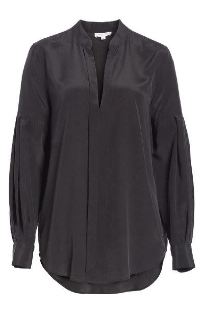 Shop Equipment Estella Silk Blend Blouse In True Black