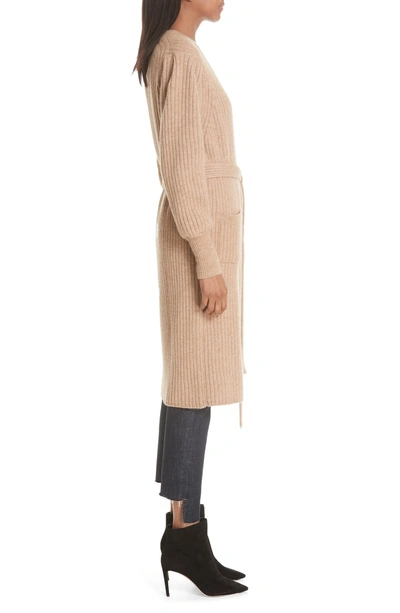 Shop Eleven Six Marlowe Wrap Cardigan In Camel Vicuna