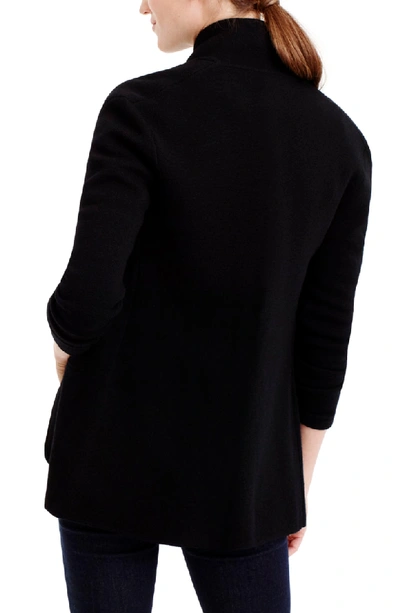 Shop Jcrew Merino Sweater Blazer In Black