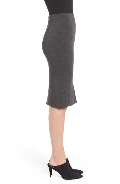 Shop Amour Vert 'yuma' Stretch Knit Skirt In Anthracite