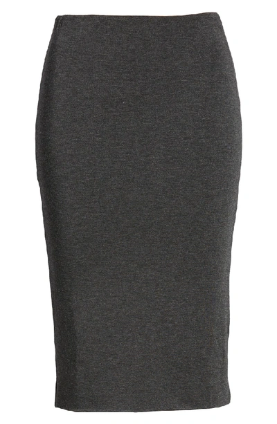 Shop Amour Vert 'yuma' Stretch Knit Skirt In Anthracite