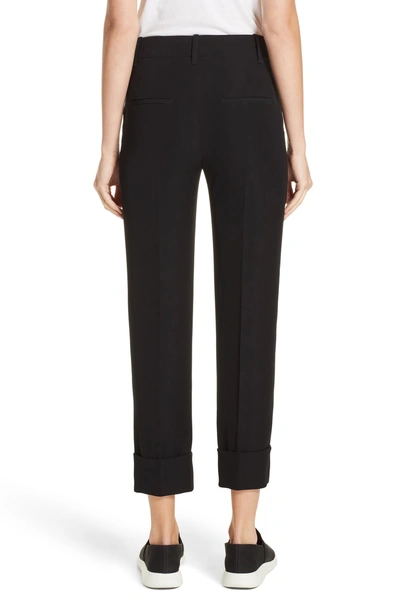 Shop Vince Cuffed Ankle Trousers In Black