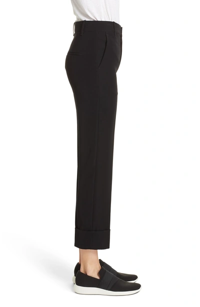 Shop Vince Cuffed Ankle Trousers In Black