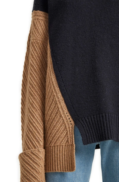 French Connection Viola Knits Deconstructed Color blocked