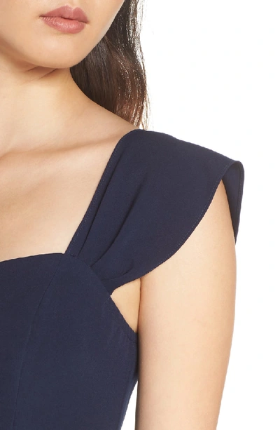 Shop Wayf The Lucy Strapless Trumpet Gown In Navy