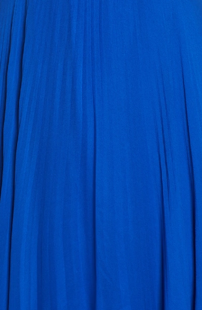 Shop Jill Jill Stuart Pleated Empire Waist Gown In Cobalt