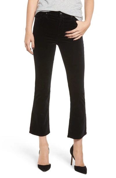 Shop Ag Jodi Crop Flare Jeans In Super Black