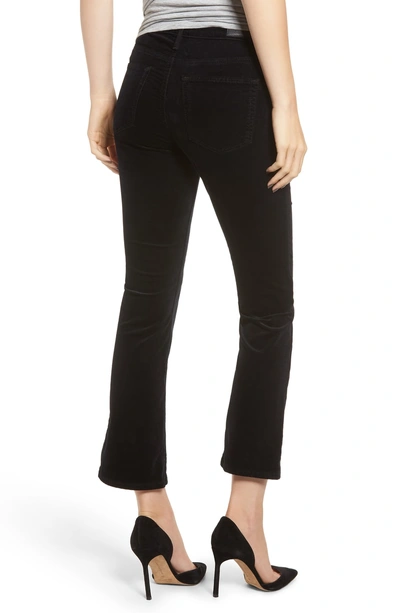 Ag Jodi Crop Flare Jeans In Super Black