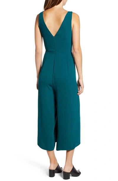 Shop Somedays Lovin For The Night Crop Jumpsuit In Emerald