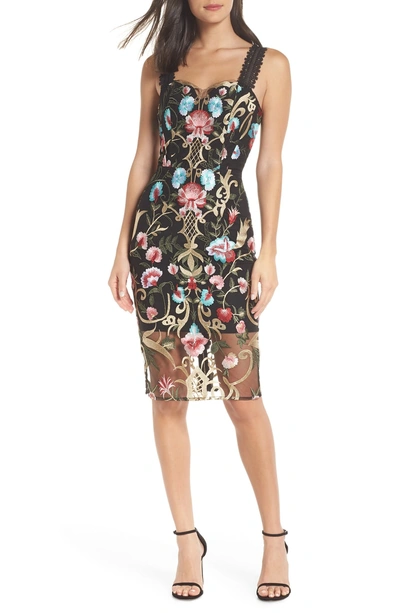 Shop Bronx And Banco Agata Midi Dress In Multi Color