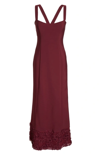 Shop Maria Bianca Nero Katie Gown In Burgundy