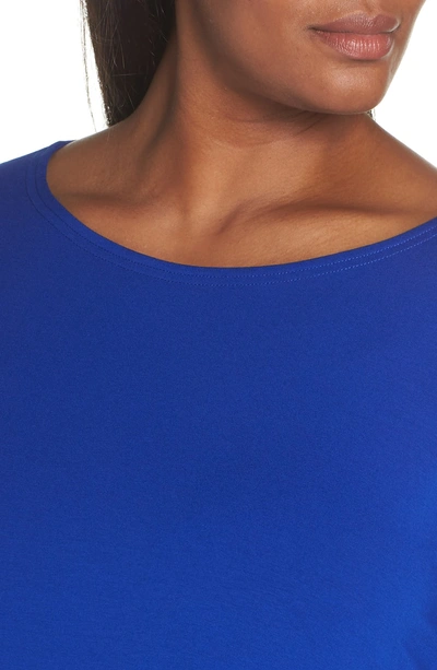 Shop Eileen Fisher Jersey Tunic In Royal