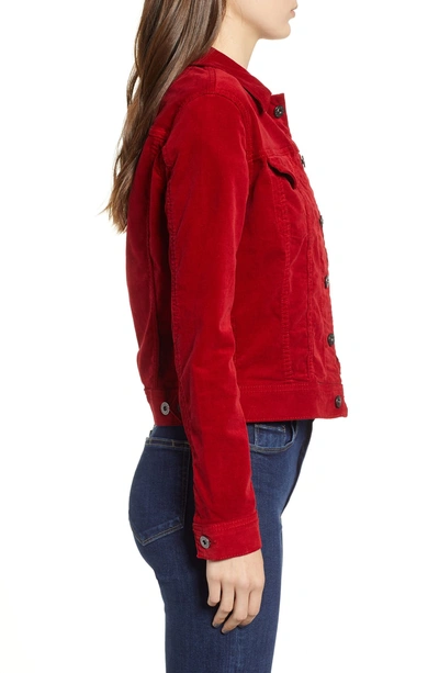 Shop Ag Robyn Corduroy Jacket In Red Amaryllis
