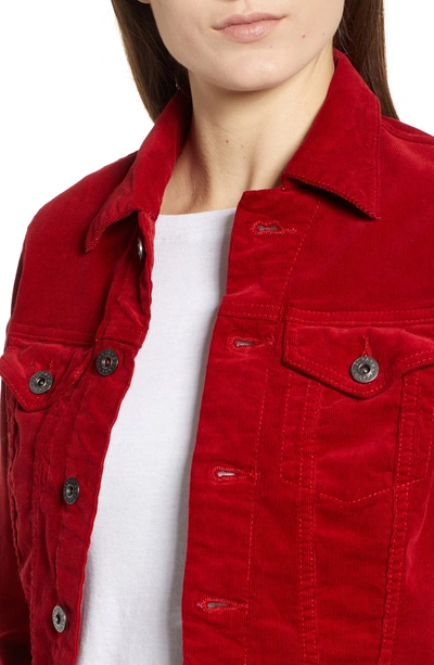 Shop Ag Robyn Corduroy Jacket In Red Amaryllis