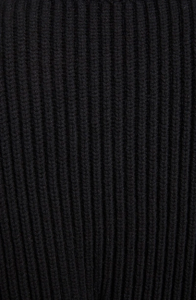 Shop Alexander Mcqueen Split Back Wool & Cashmere Turtleneck Sweater In Black