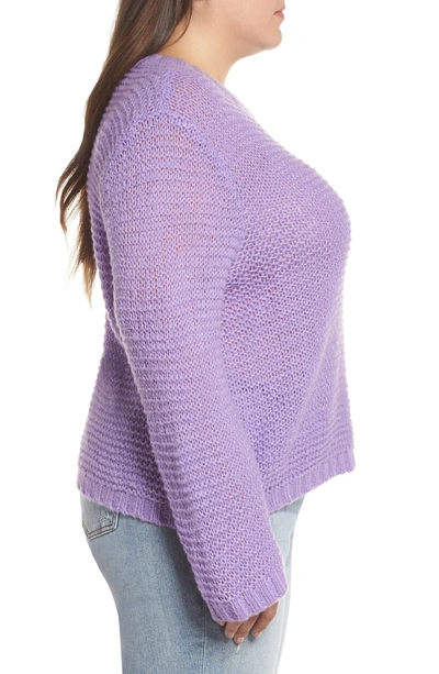 Shop Glamorous Drop Shoulder Sweater In Lilac