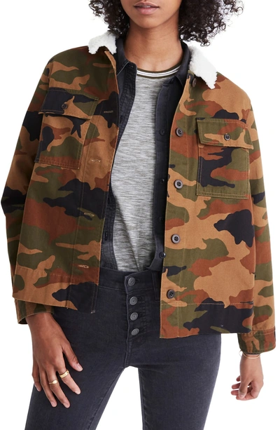 Madewell camo jacket hotsell