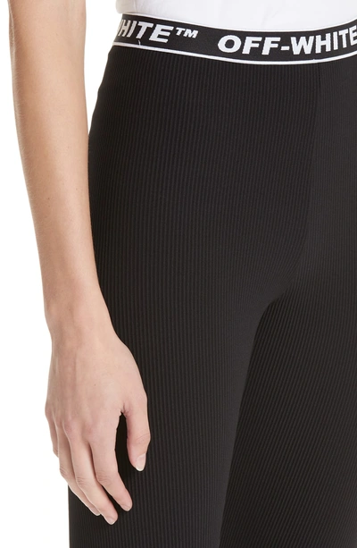 Shop Off-white Cannette Simple Logo Leggings In Black No Color