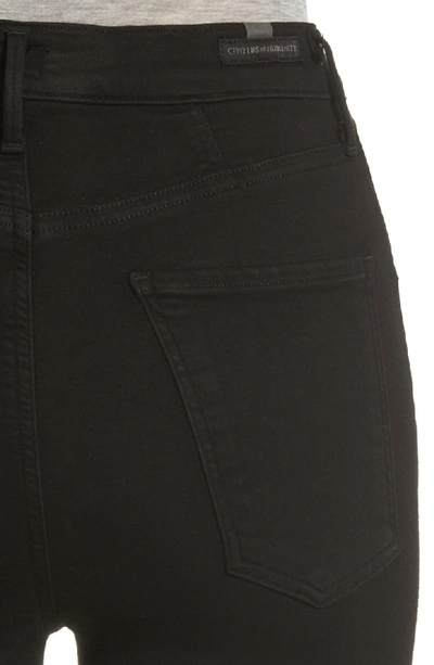 Shop Citizens Of Humanity Chrissy High Waist Skinny Jeans In All Black