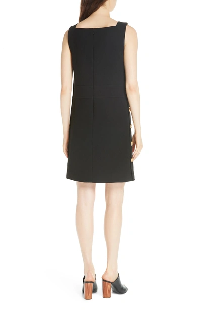 Shop Tory Burch Millie Sleeveless Shift Dress In Black