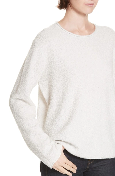 Shop Jenni Kayne Boucle Crewneck Sweater In Cloud