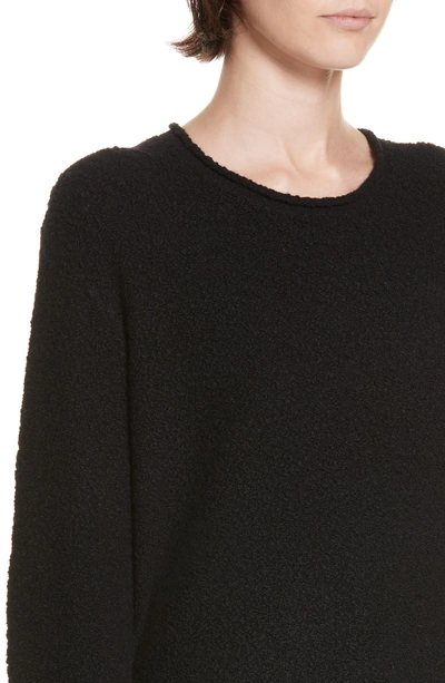 Shop Jenni Kayne Boucle Crewneck Sweater In Black