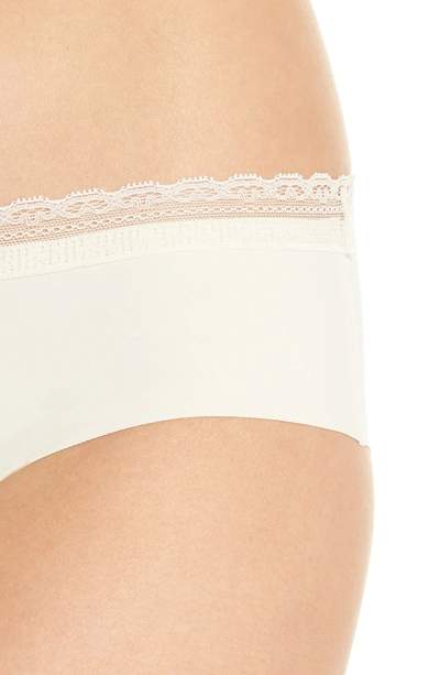 Shop Naked Lace Trim Hipster Briefs In Whipped Cream