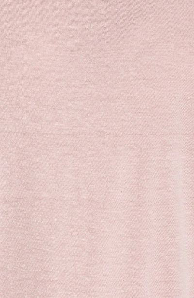 Shop Eberjey Heather Knit Slouchy Tee In Cashmere Rose