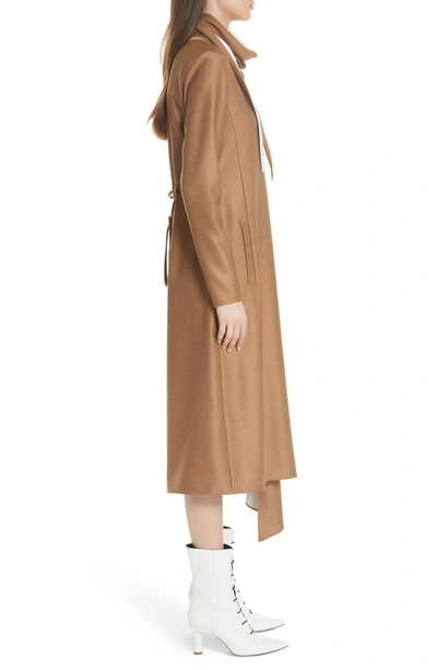Shop Tibi Bandana Neck Dress In Camel