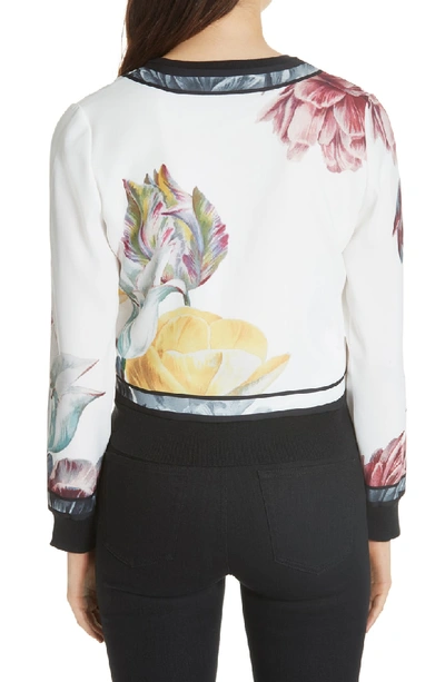 Shop Ted Baker Olyviaa Tranquility Woven Jacket In White
