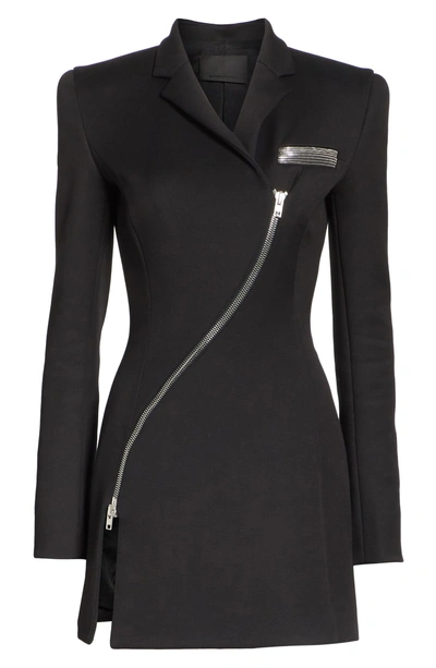 Shop Alexander Wang Zipper Detail Overcoat In Black