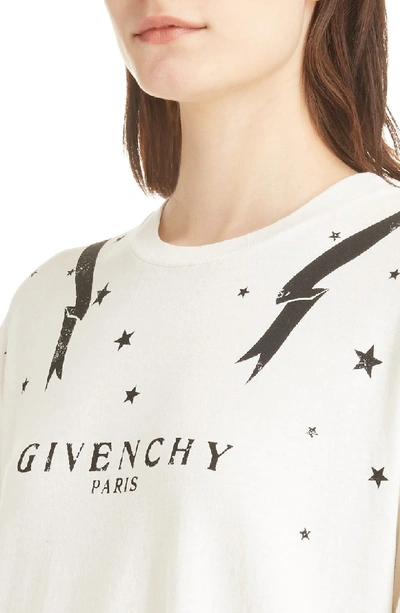 Shop Givenchy Gemini Back Graphic Tee In Off White