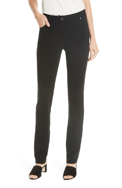 Shop Eileen Fisher Ponte Knit Skinny Pants In Black