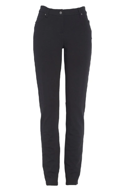 Shop Eileen Fisher Ponte Knit Skinny Pants In Black