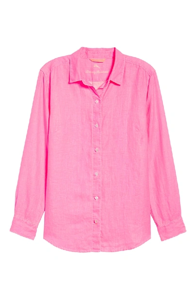 Shop Tommy Bahama Sea Glass Breezer Top In Hot Pink