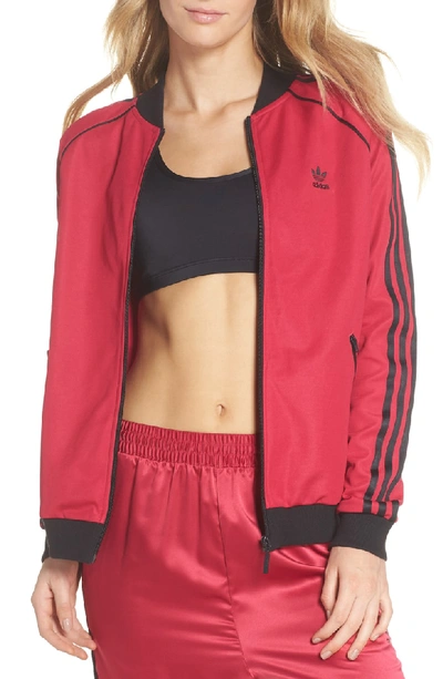 Adidas Originals Women's Originals Leoflage Sst Track Jacket, Pink |  ModeSens