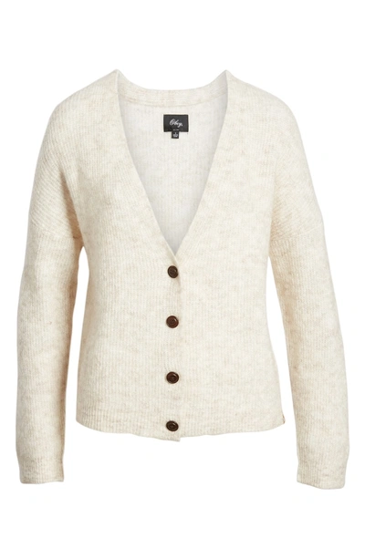 Shop Obey Ronnie Cardigan In Ivory