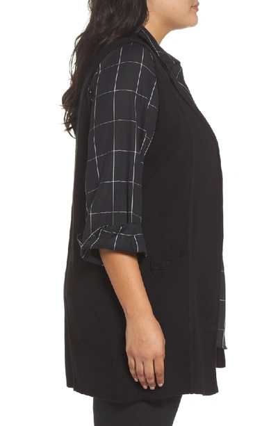 Shop Foxcroft Jodi Longline Sweater Vest In Black