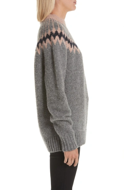 Shop Grey Jason Wu Olympia Wool Blend Sweater In Gravel