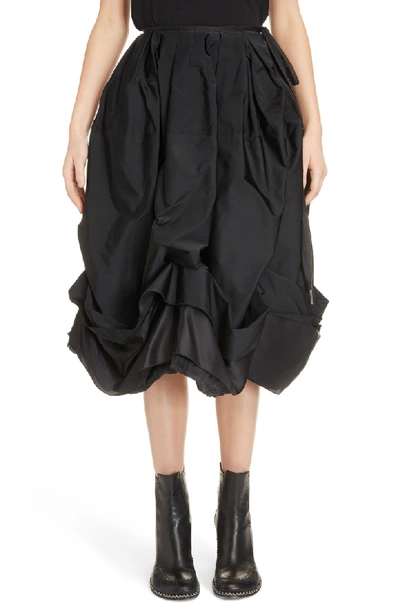 Shop Jw Anderson Balloon Side Tie Skirt In Black