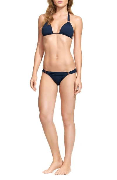 Shop Vix Swimwear Midnight Bia Bikini Top In Navy