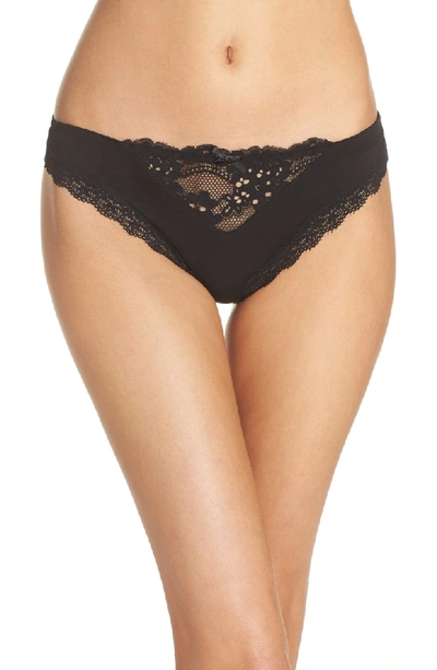 Shop Honeydew Intimates Willow Thong In Black