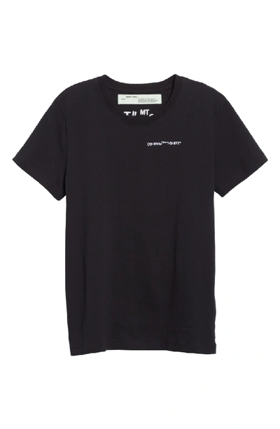 Shop Off-white Quotes Casual Tee In Black White