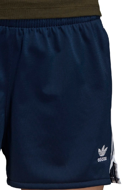 Shop Adidas Originals 3-stripes Shorts In Collegiate Navy